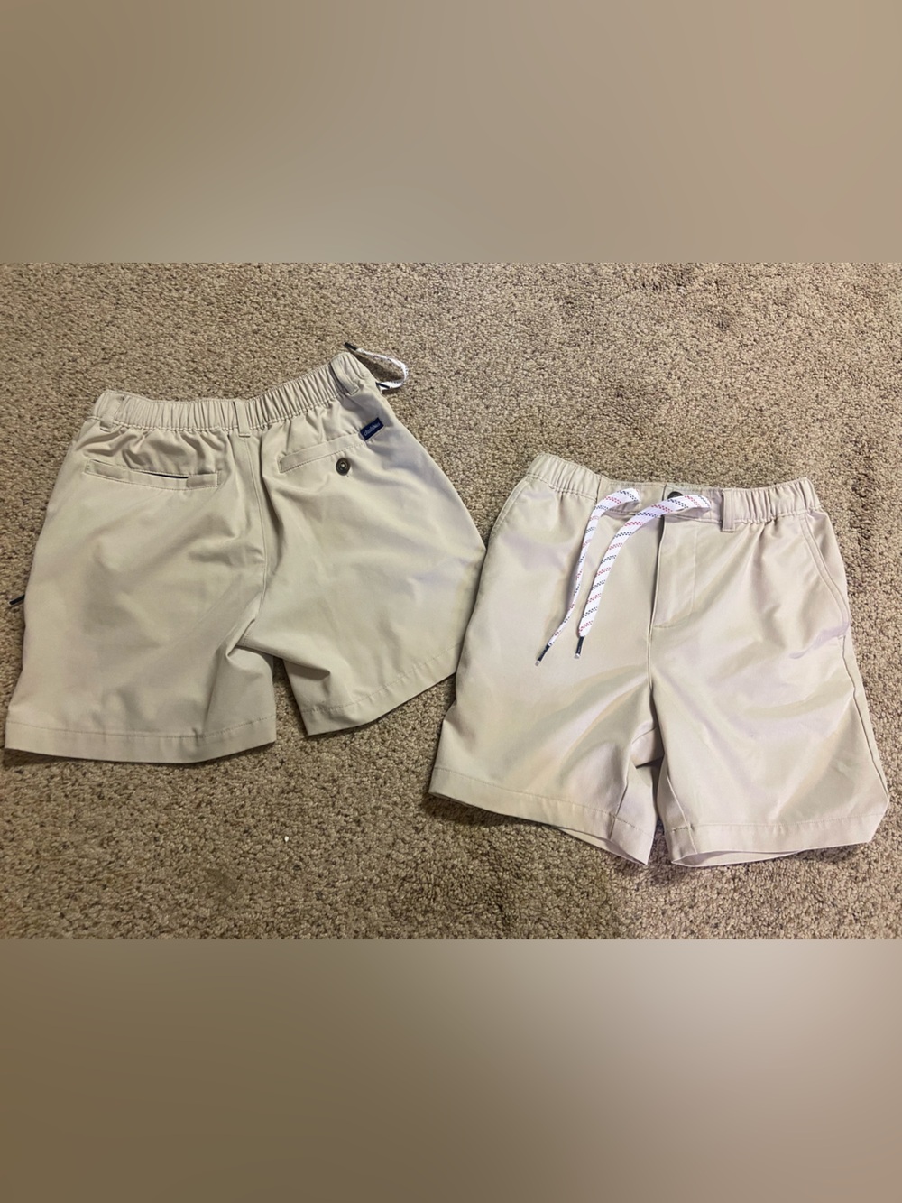 Chubbies Boys Youth Small 8/9 Everywear Shorts Lot Of 2 Khaki tan kids